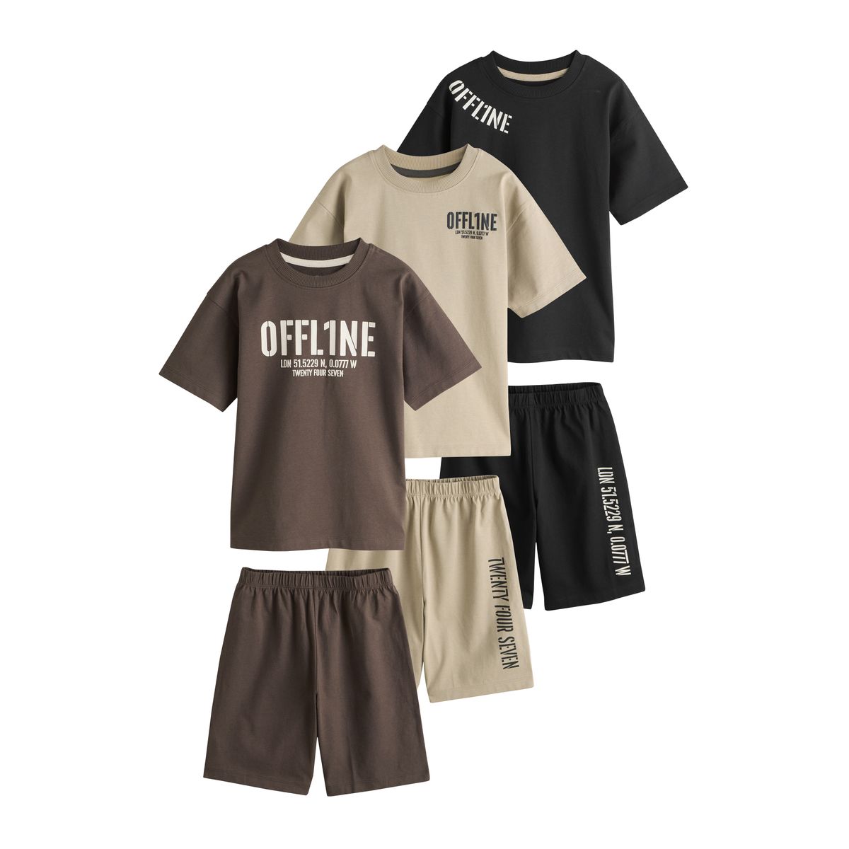 Pyjama short, lot de 3, NEXT