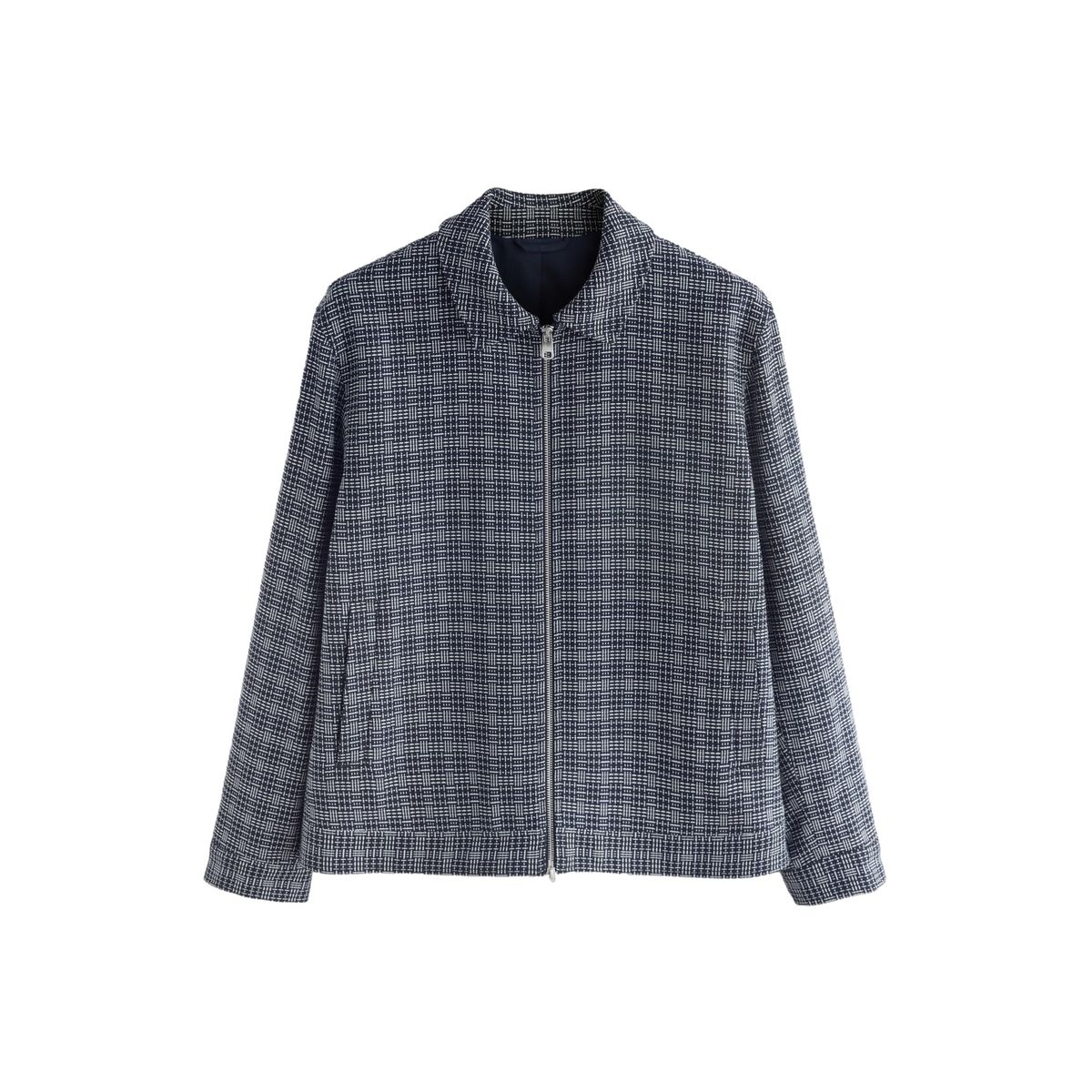 Veste habillée texturée à fermeture zippée, NEXT