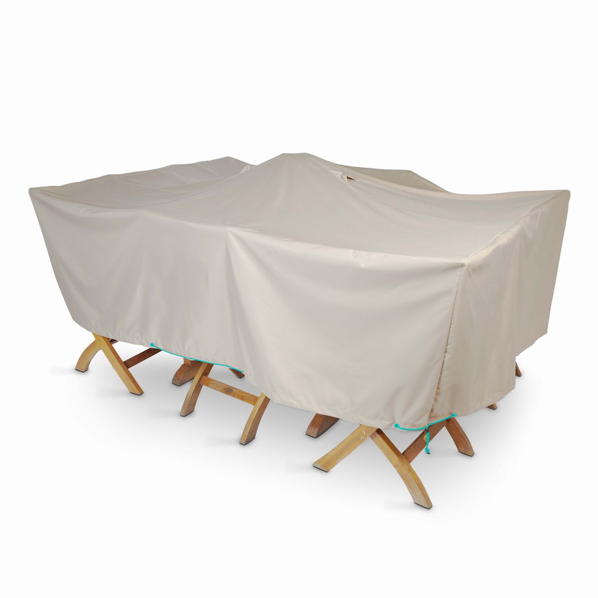 Housse table de jardin 200 x 130 cm, cov'up taupe Oviala