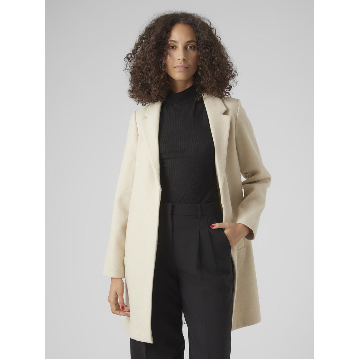 Manteau vmpop manteaux oatmeal Vero Moda La Redoute