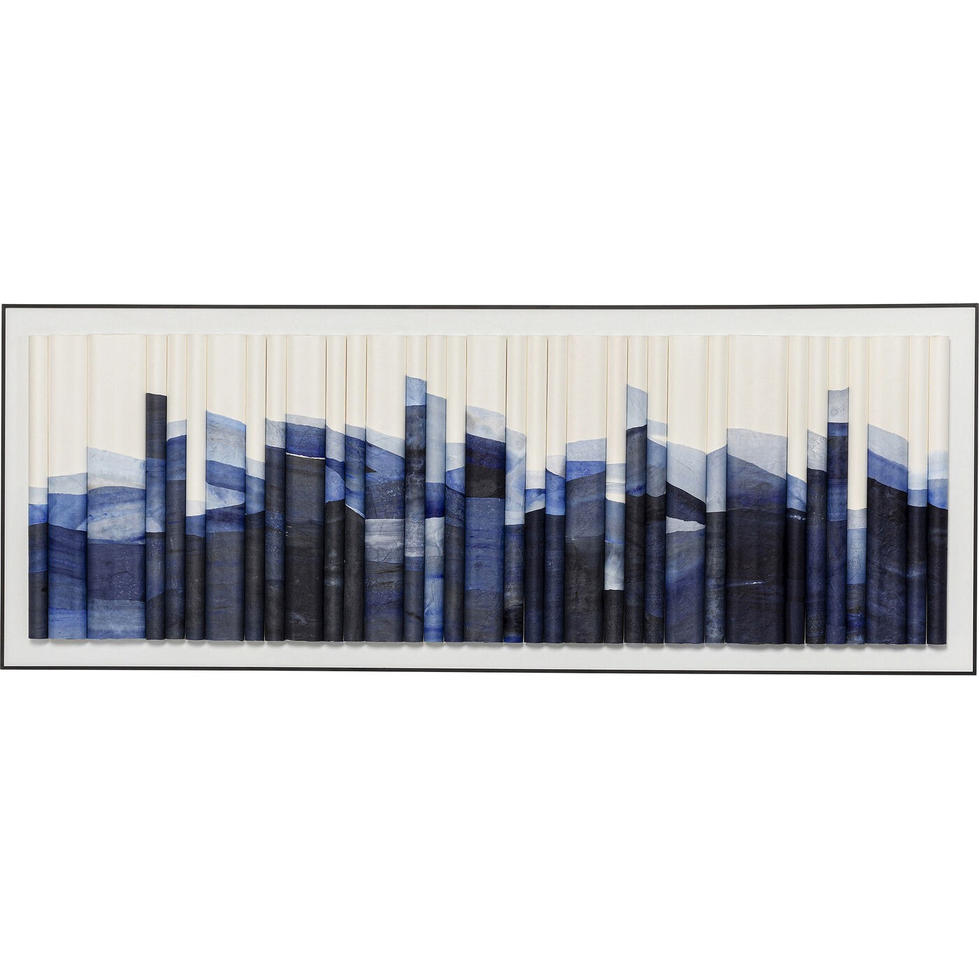 Tableau 3d shadow skyline bleu 160x60cm Couleur bleu Kare Design | La ...