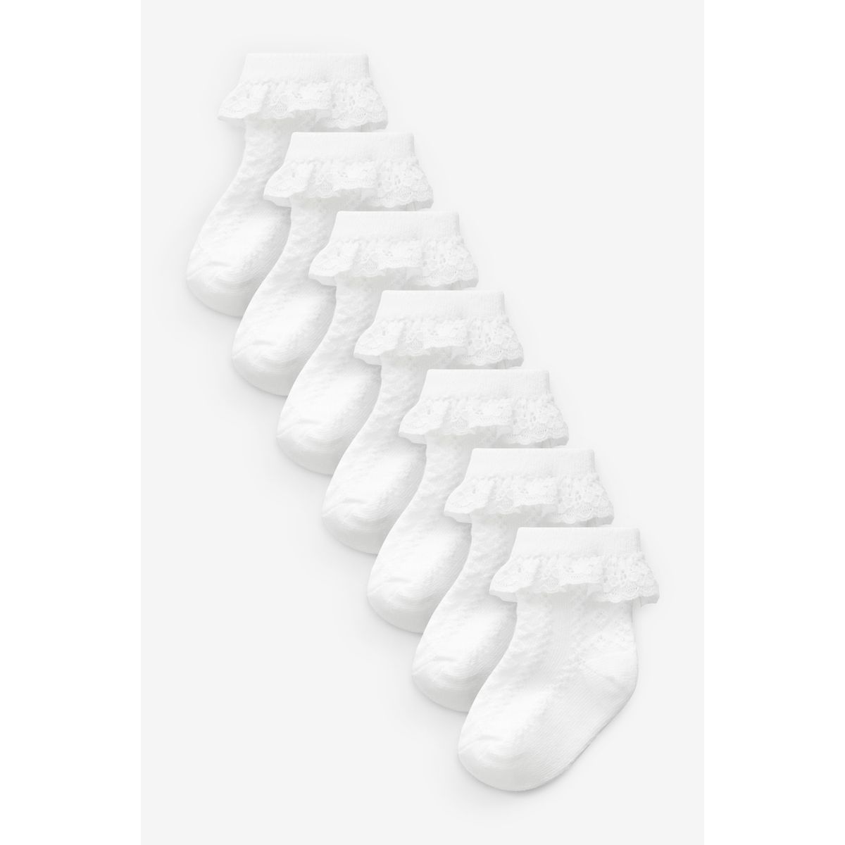 Chaussettes bébé en dentelle, 7 paires, NEXT