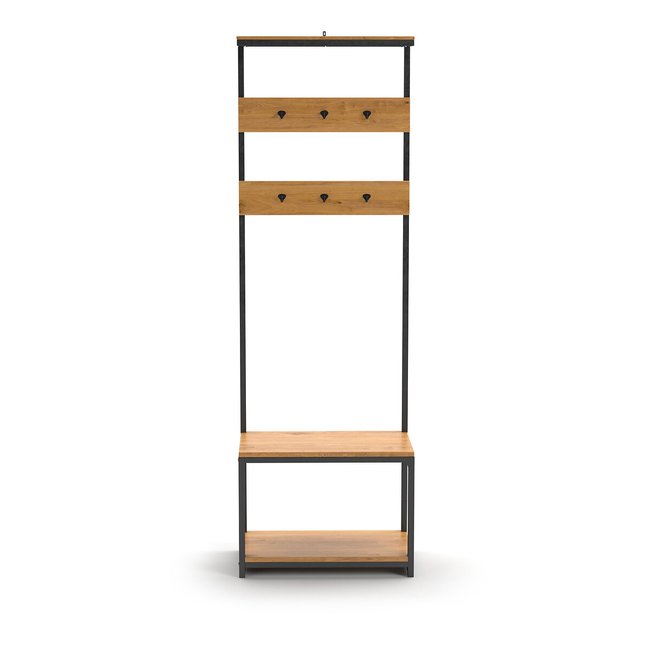 Hiba Hallway Coat Rack & Bench, wood/metal, LA REDOUTE INTERIEURS