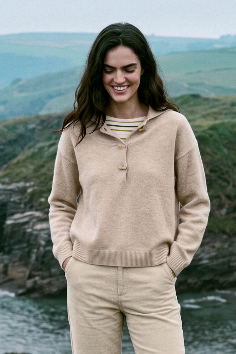Pull col vareuse - laine, ARMOR-LUX