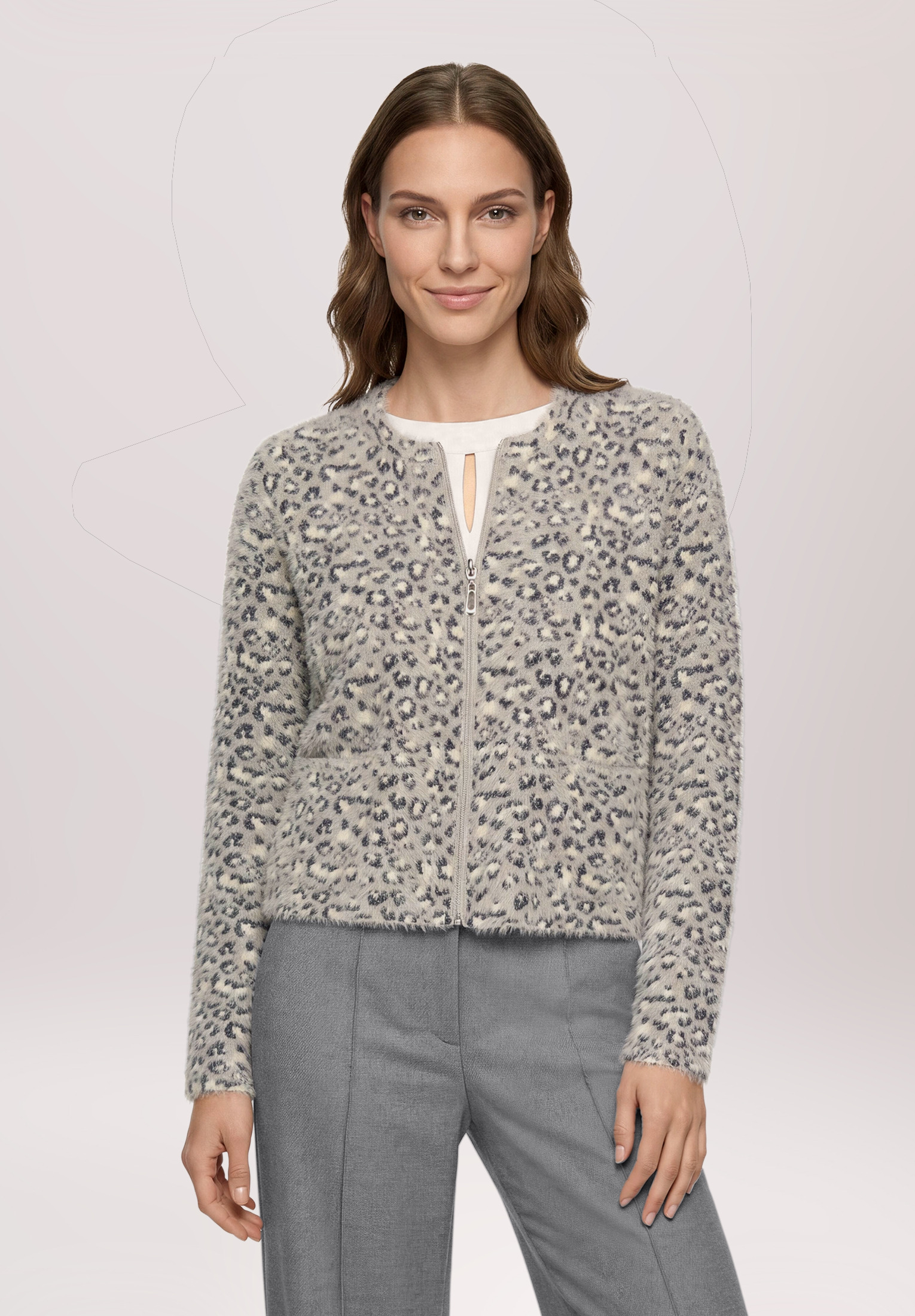 Cardigan en maille casual à poches plaquées, BETTY BARCLAY