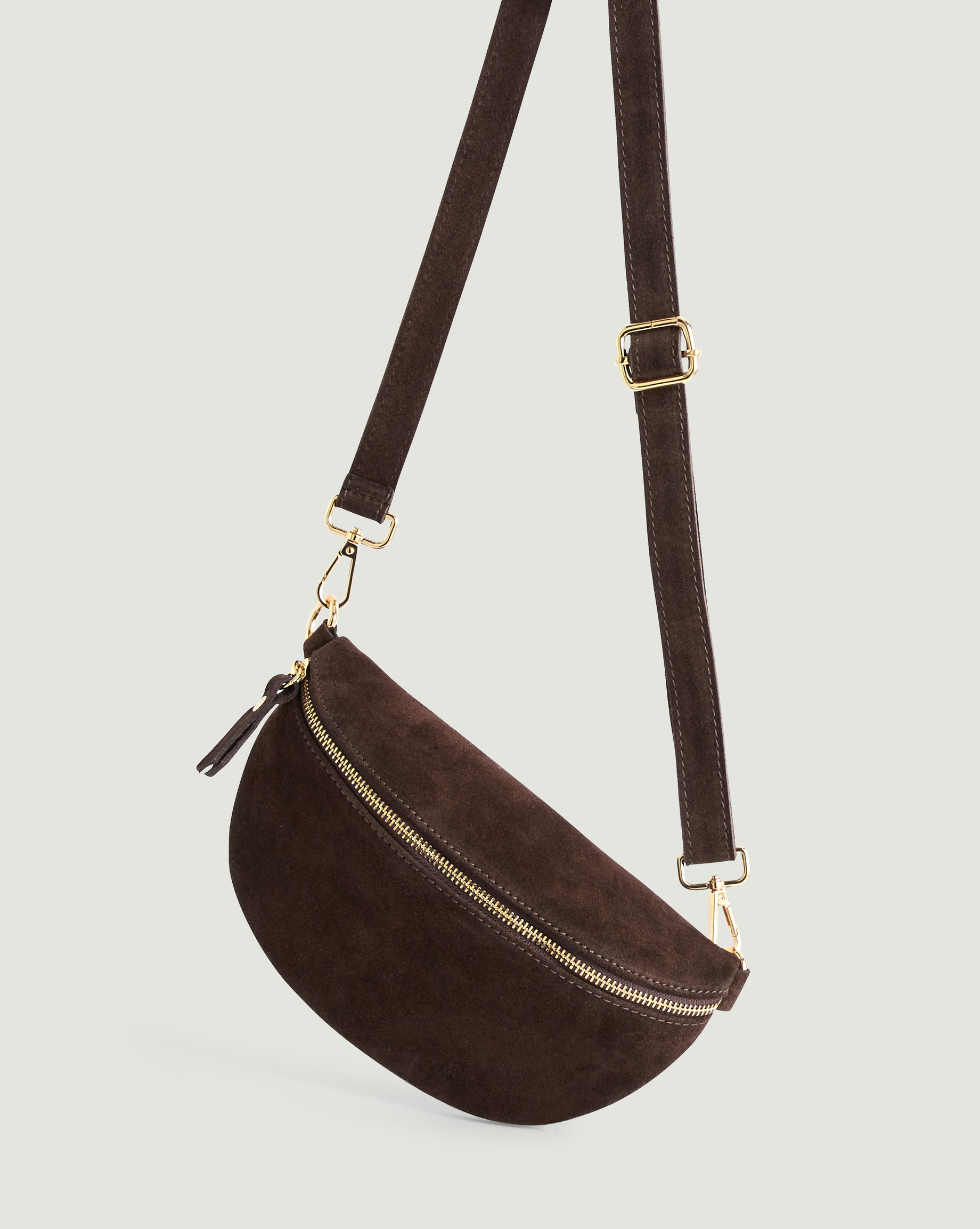 Sac banane Lila en cuir velours, RODIER