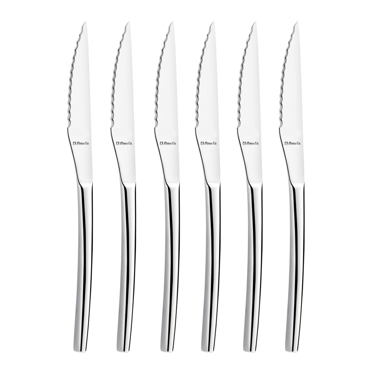 Coffret 6 couteaux steak - AURORA, AMEFA