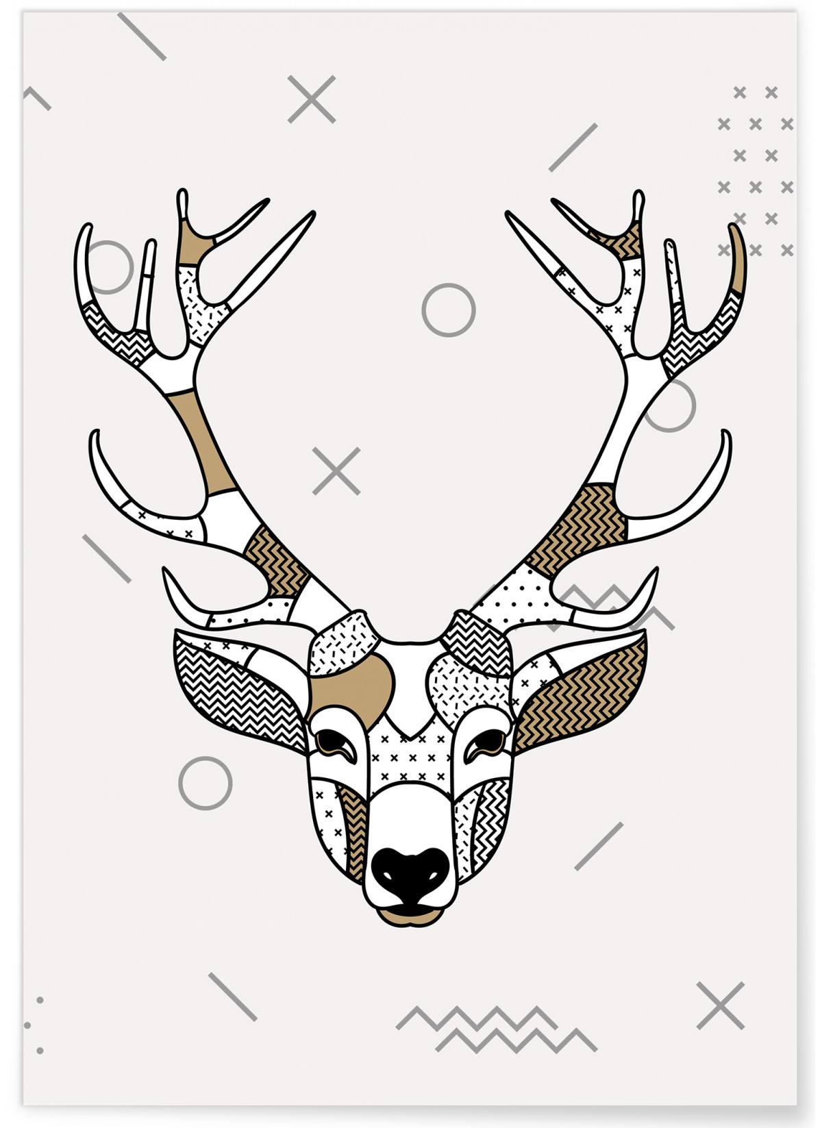 Affiche Cerf scandinave, L'AFFICHERIE