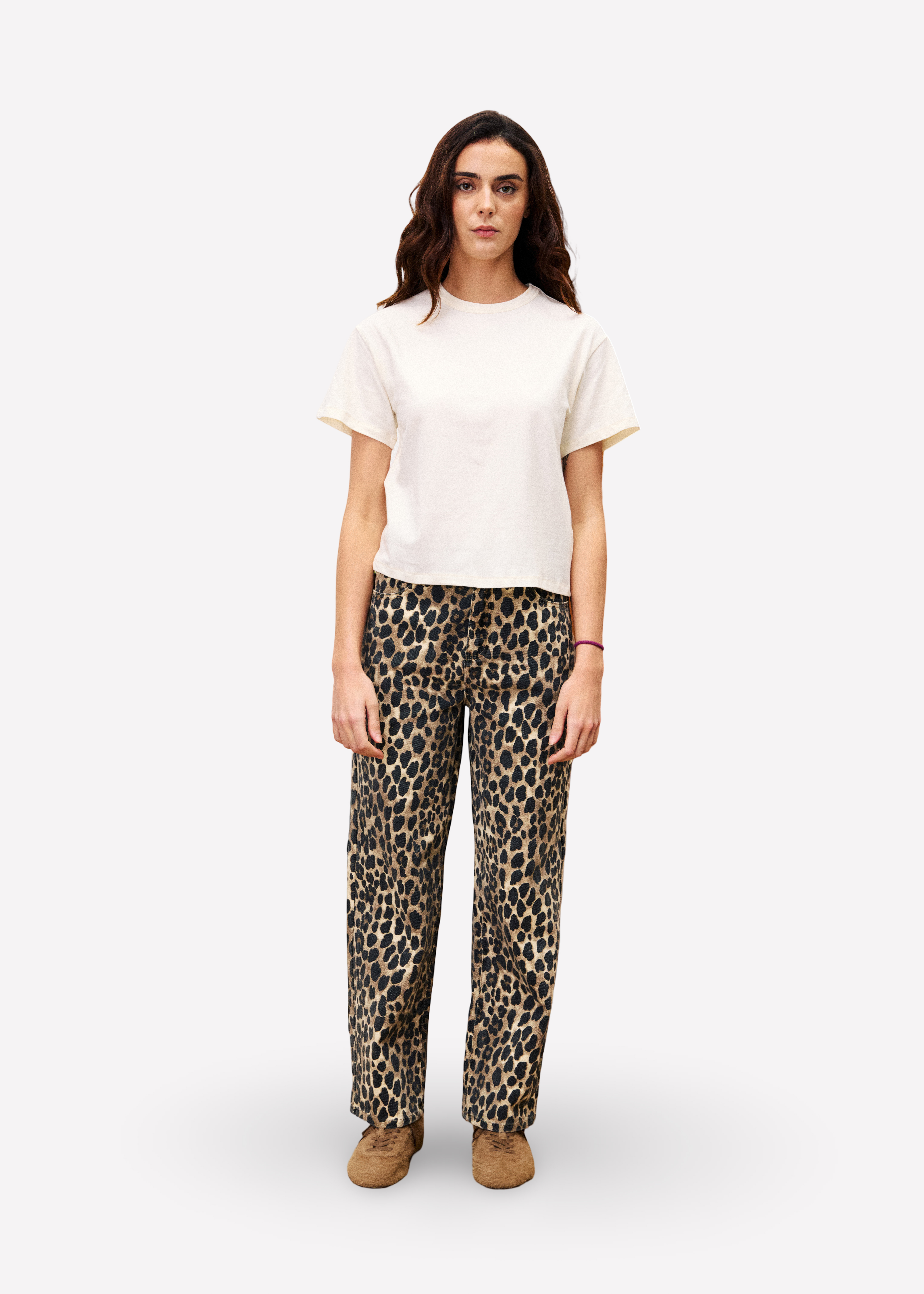 Jean en coton à motif léopard BOBTAIL, FRNCH