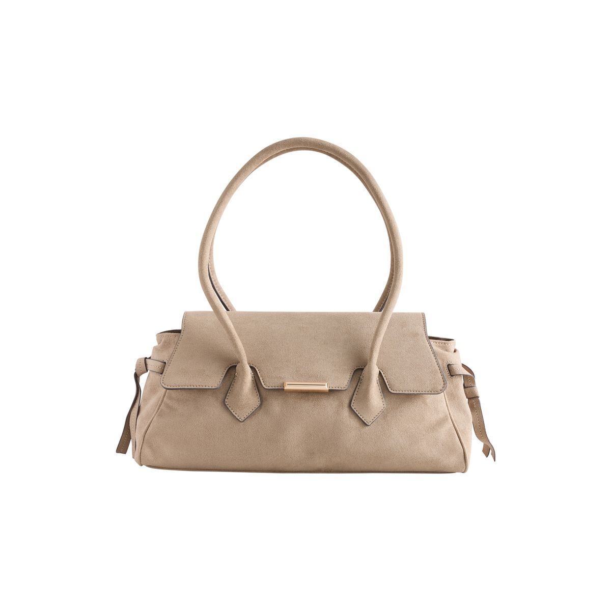 Sac bandoulière allongé en suédine, NEXT
