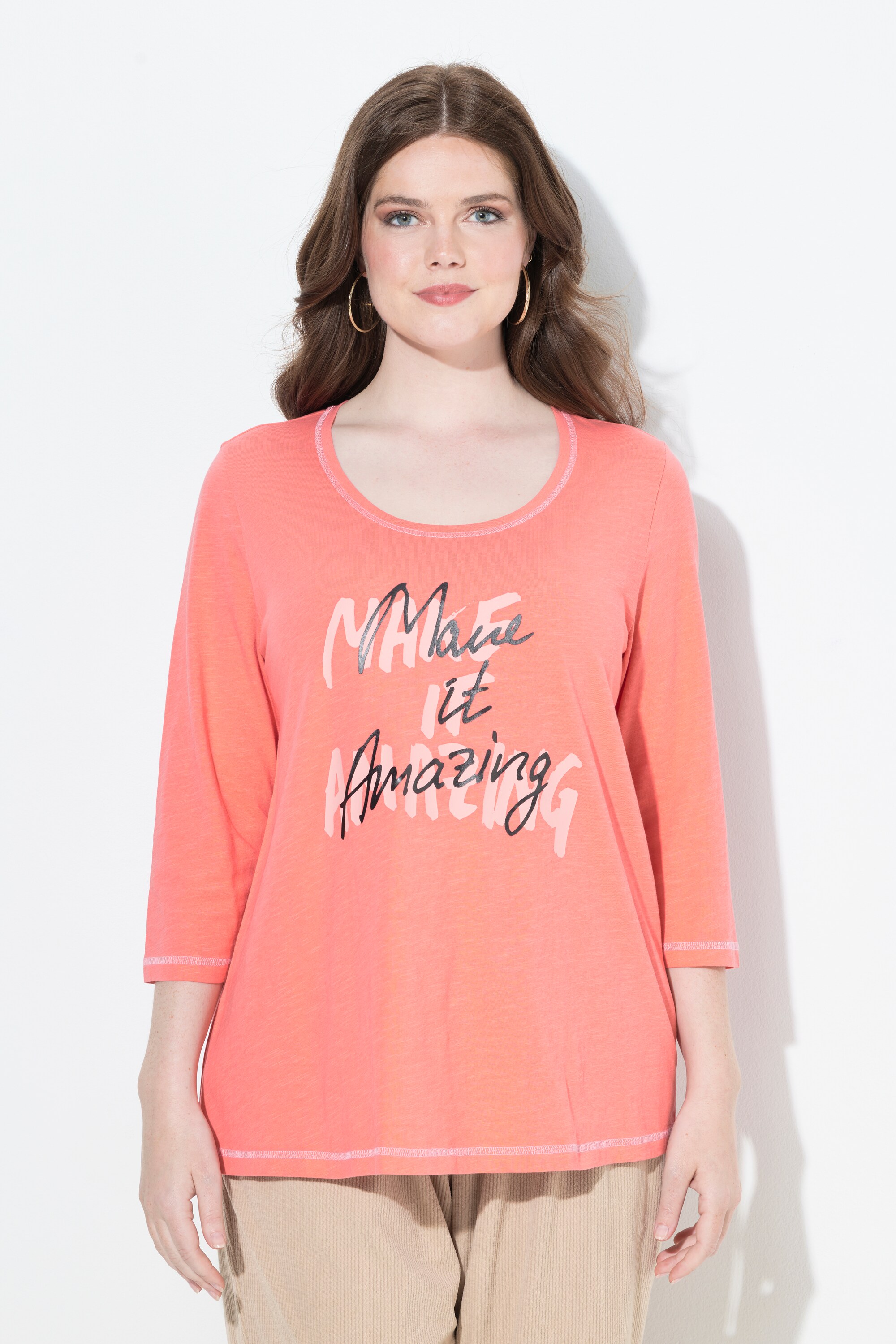 T-shirt avec message, ULLA POPKEN