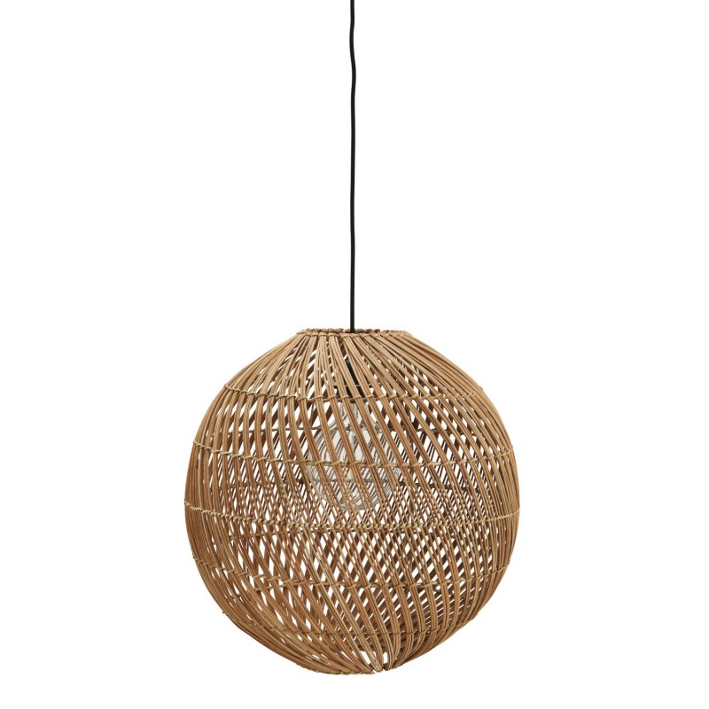 Lampe suspension ronde rotin naturel, MADAM STOLTZ