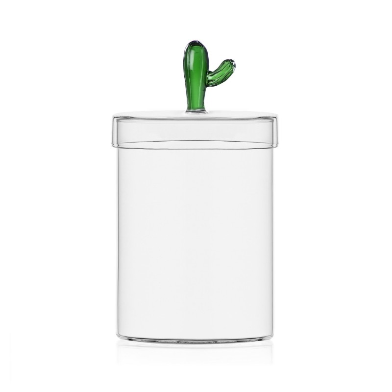 Boite en verre bonbonnière cactus DESERT PLANTS, ICHENDORF