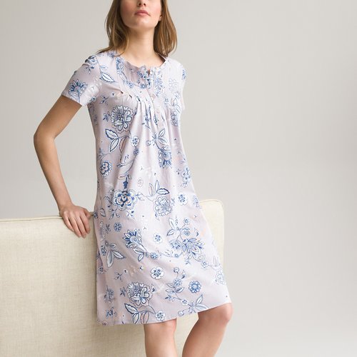 Floral cotton jersey nightdress floral print Anne Weyburn | La Redoute