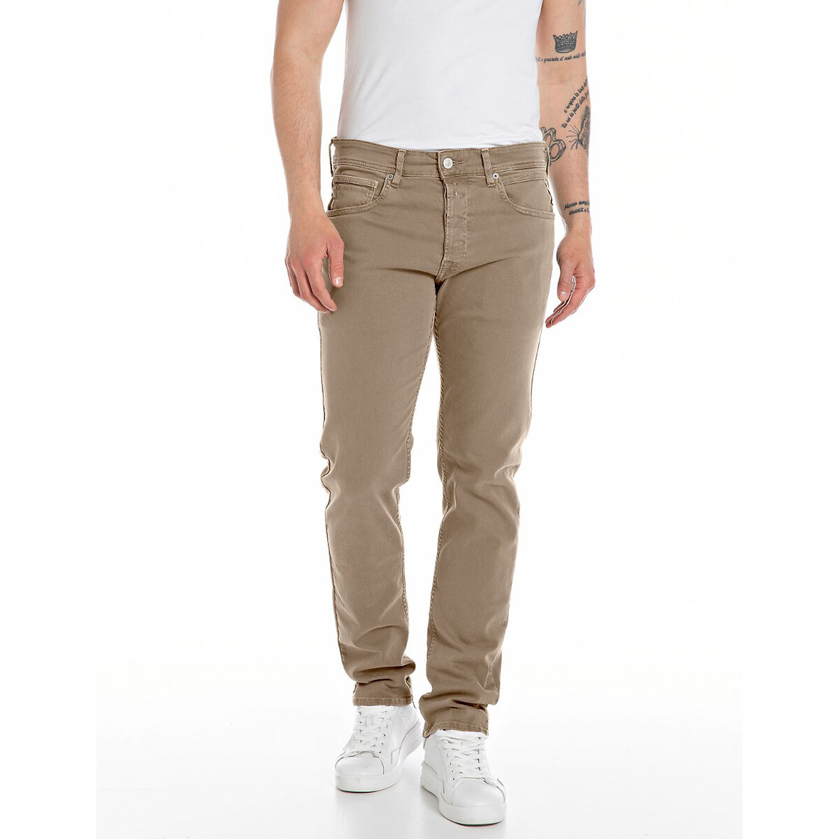 grover cotton straight trousers