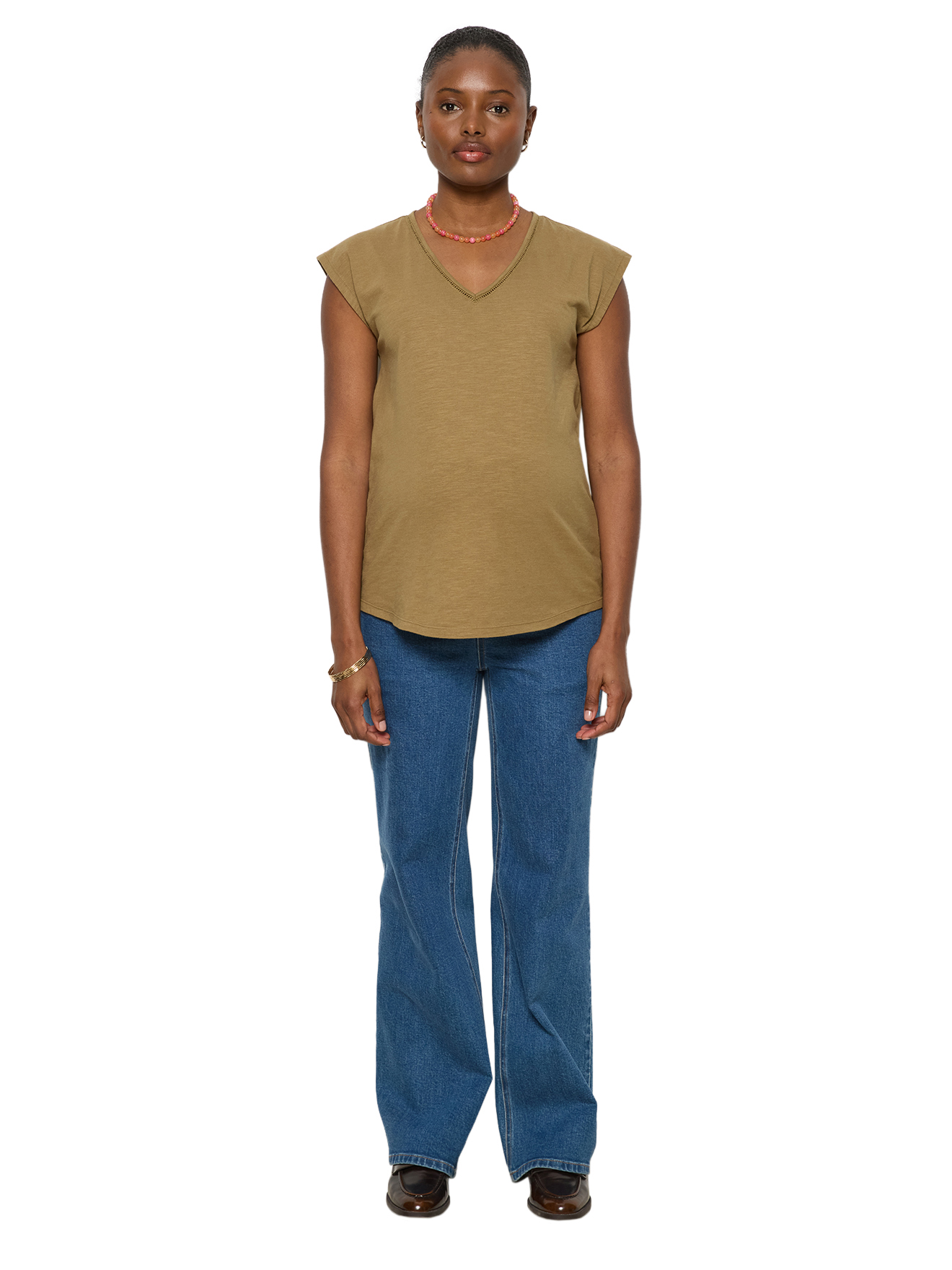 T-shirt grossesse col V, VERTBAUDET