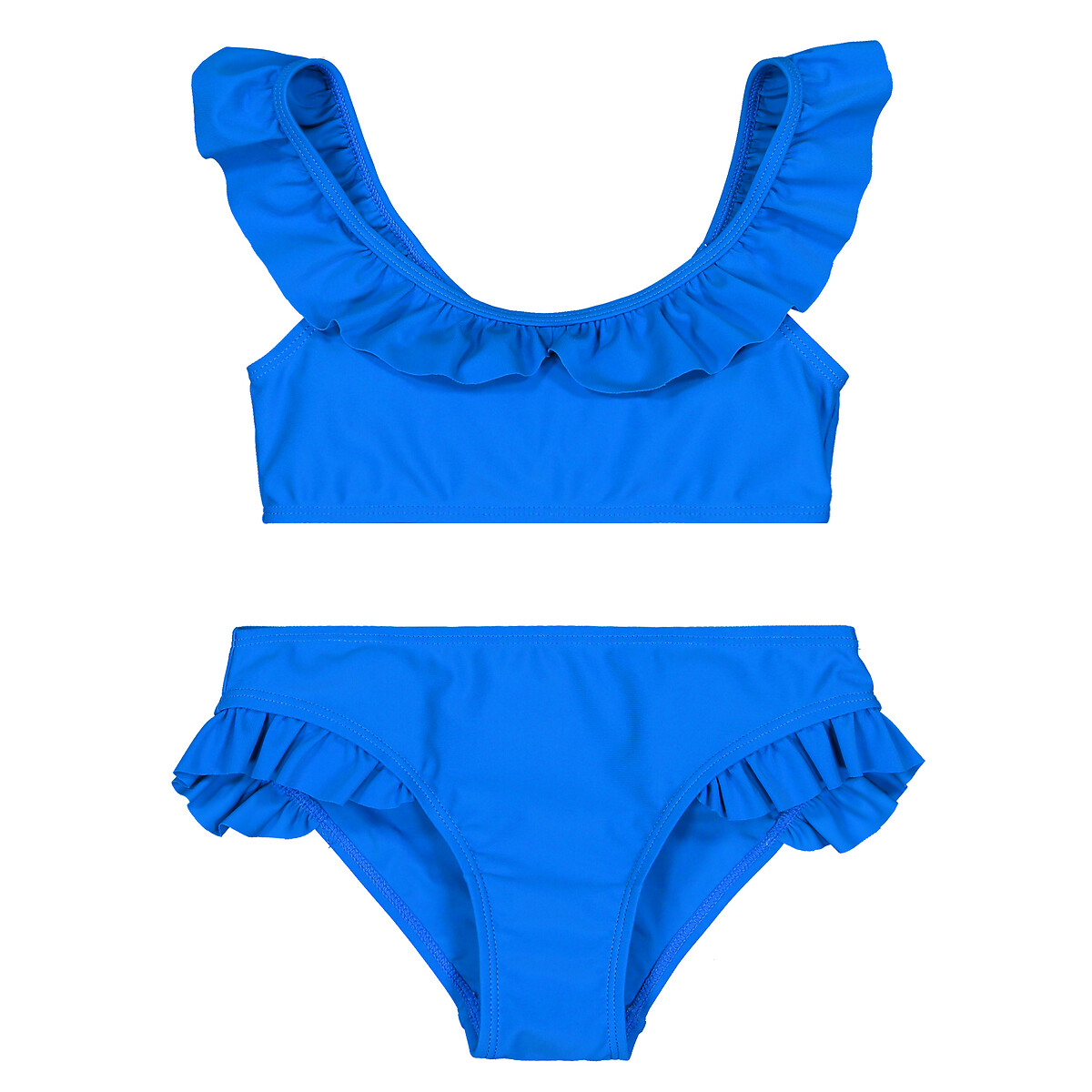 Ruffled bikini, 3-12 years La Redoute Collections | La Redoute