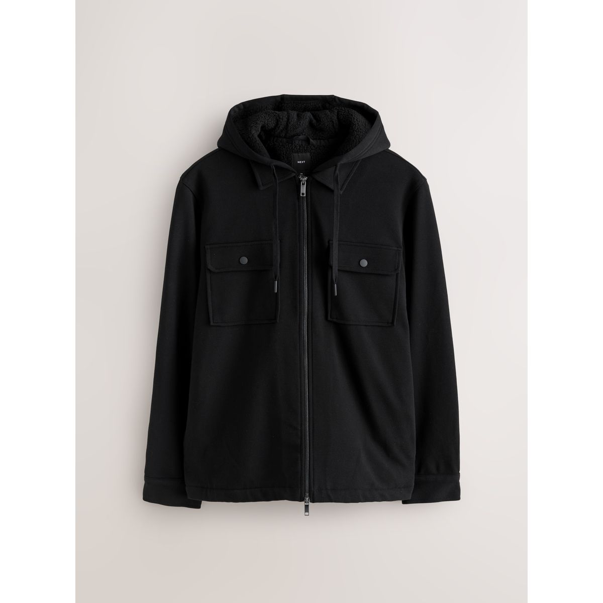 Veste-chemise doublée de peau lainée, NEXT