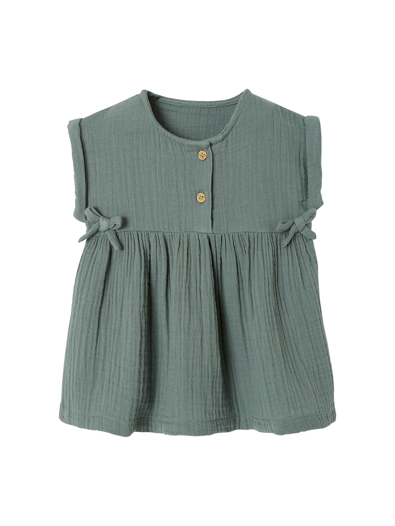 Robe bébé en gaze de coton, VERTBAUDET