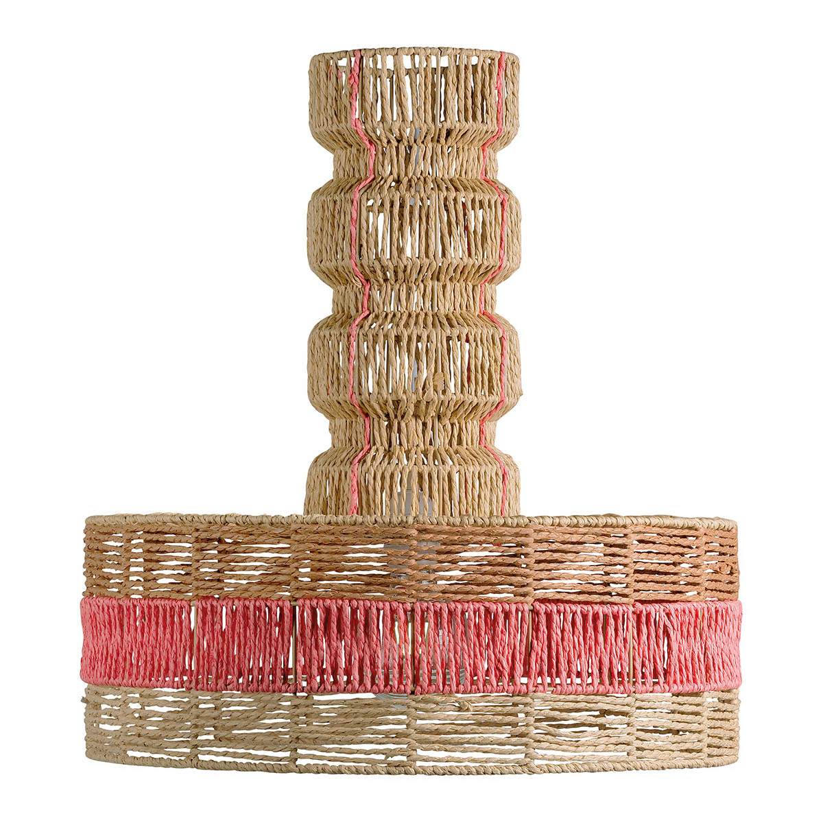 Suspension HOKA non électrifiée corde de papier, BLANC D’IVOIRE