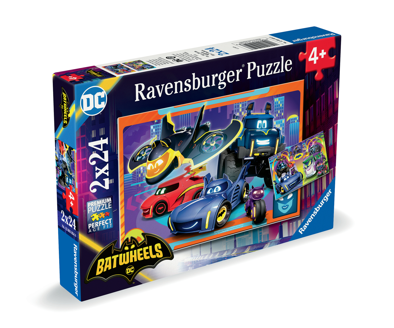 Puzzles 2x24 p - pret pour l'action / batwheels, RAVENSBURGER