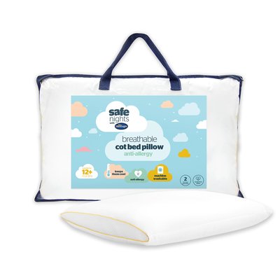 Safe Nights Breathable Cot Bed Pillow SILENTNIGHT