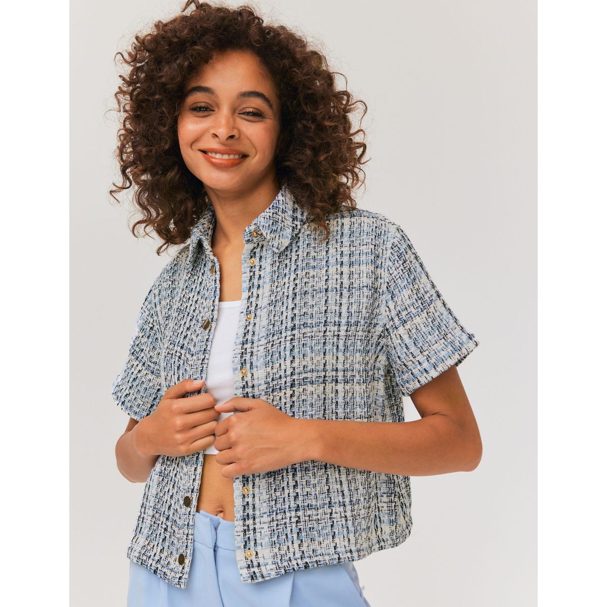 Chemise discount tweed femme