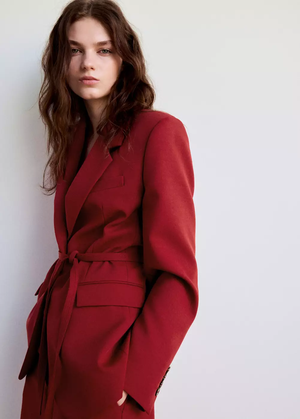 Blazer croisé nœud, MANGO