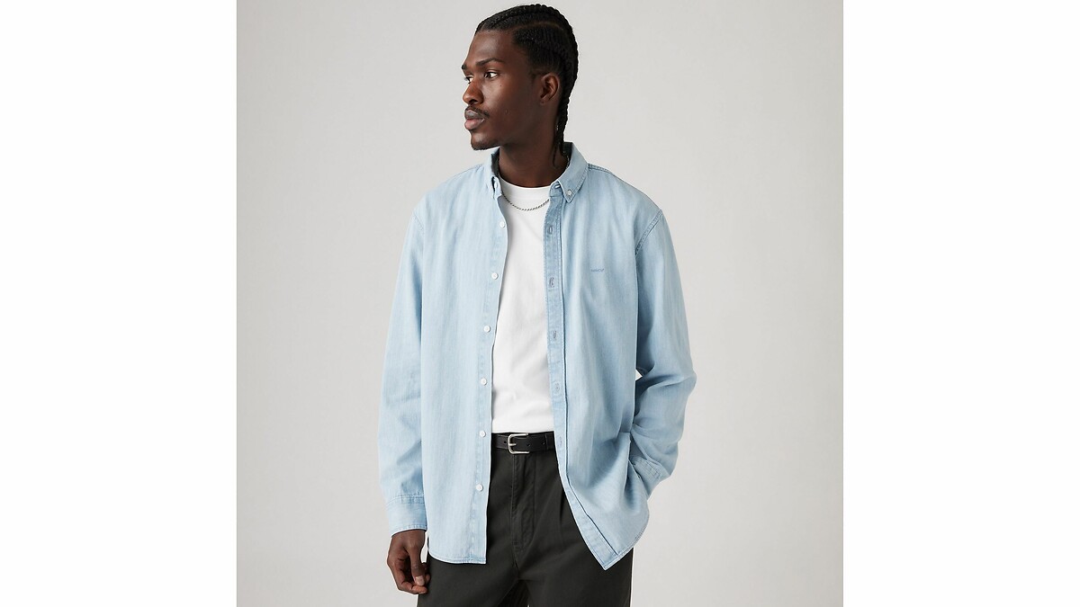 Camisa direita oxford, colarinho com botões, LEVI'S