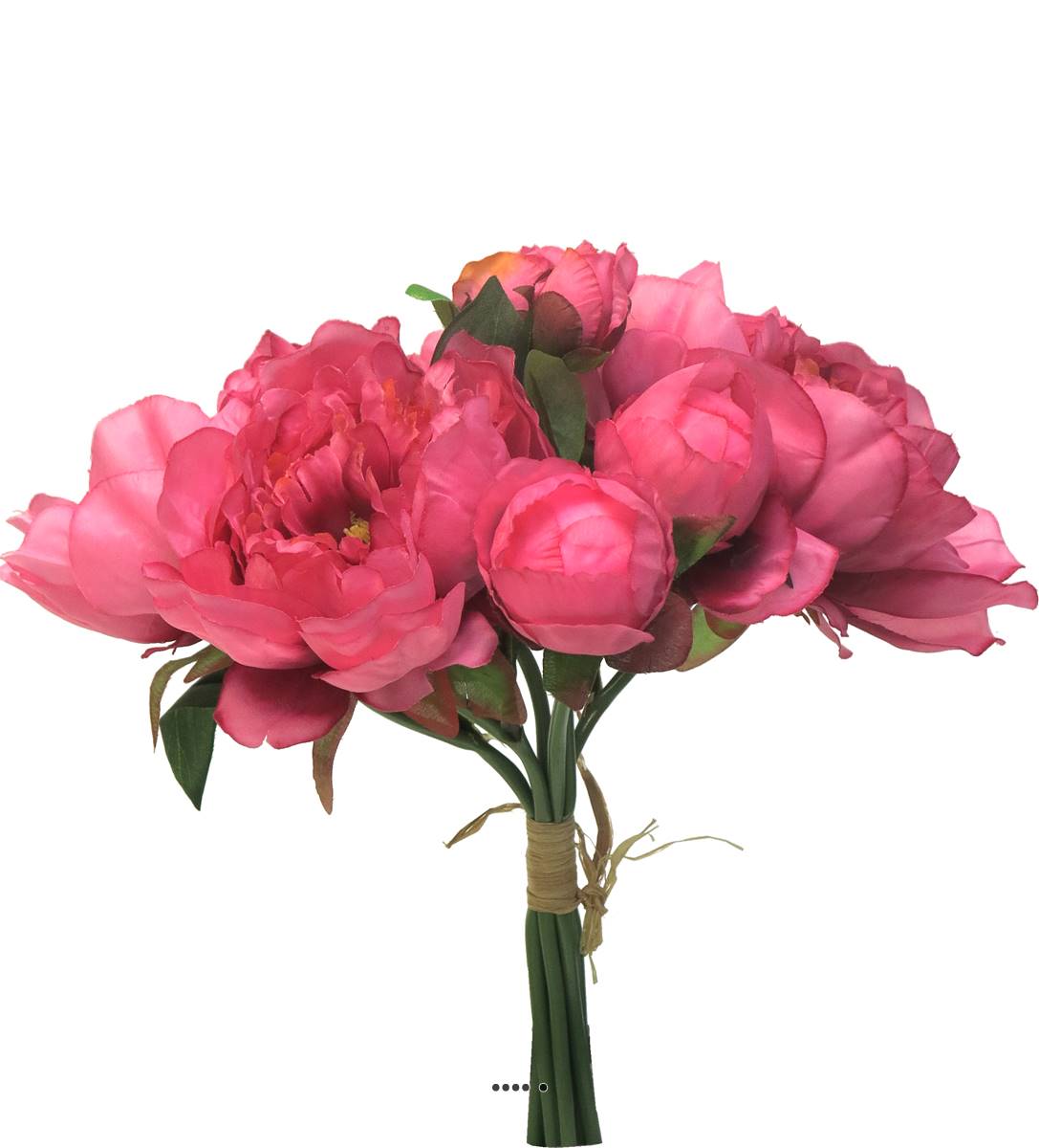 Bouquet de Pivoines factices 8 têtes D28cm, ARTIFICIELLES
