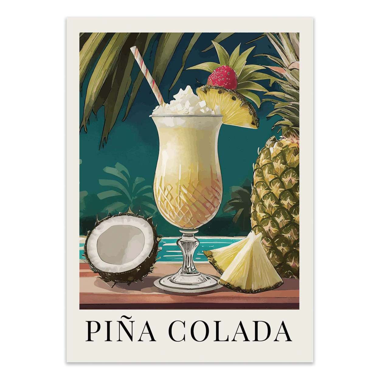 Affiche d'art - Pina Colada - Andreas Magnusson, WALL EDITIONS