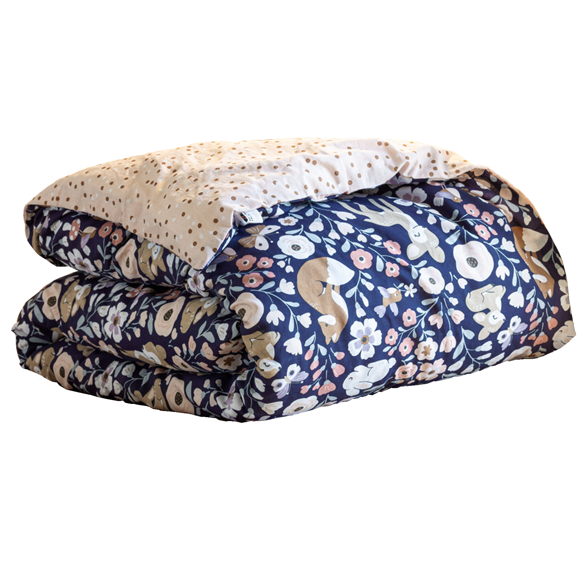 Couette imprimée Coton avec taie Forêt Enchantée, EDEN