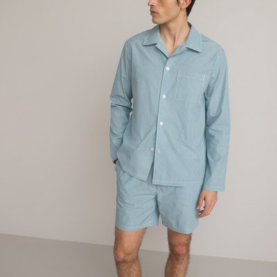 Pijama corto estampado rayas, manga larga LA REDOUTE COLLECTIONS