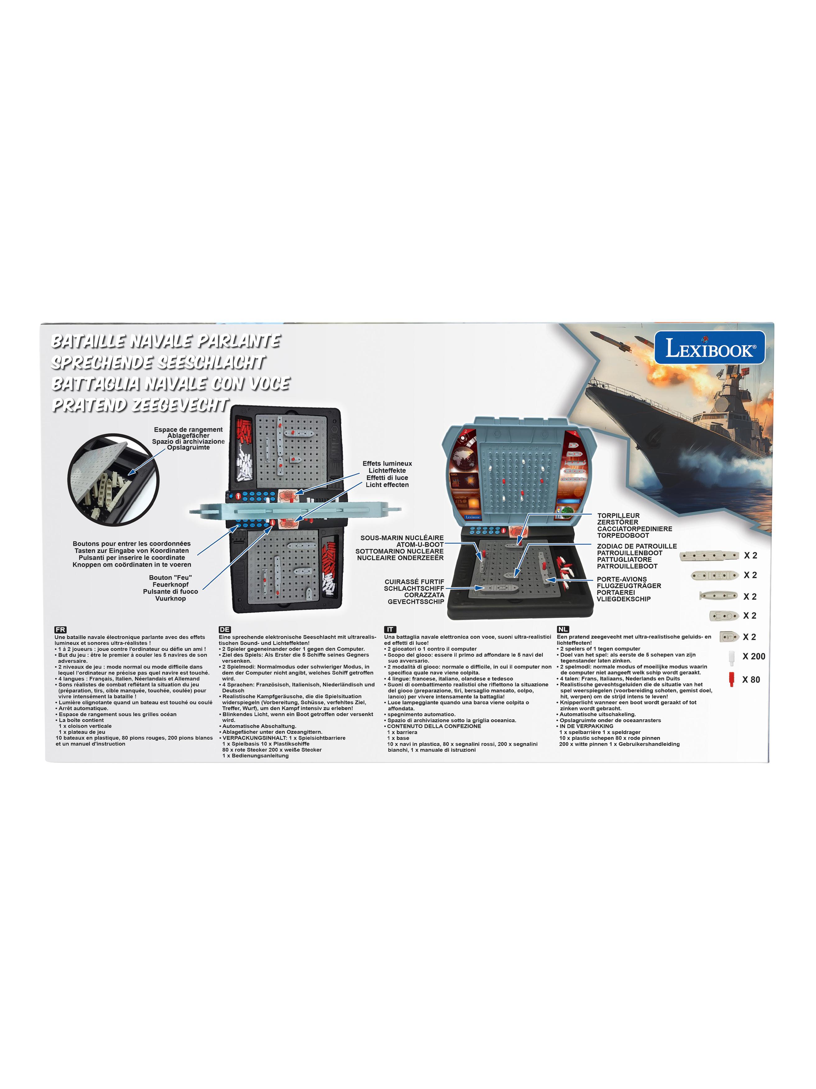 LEXIBOOK - Nimitz Force Bataille Navale, effets lumineux et sonores