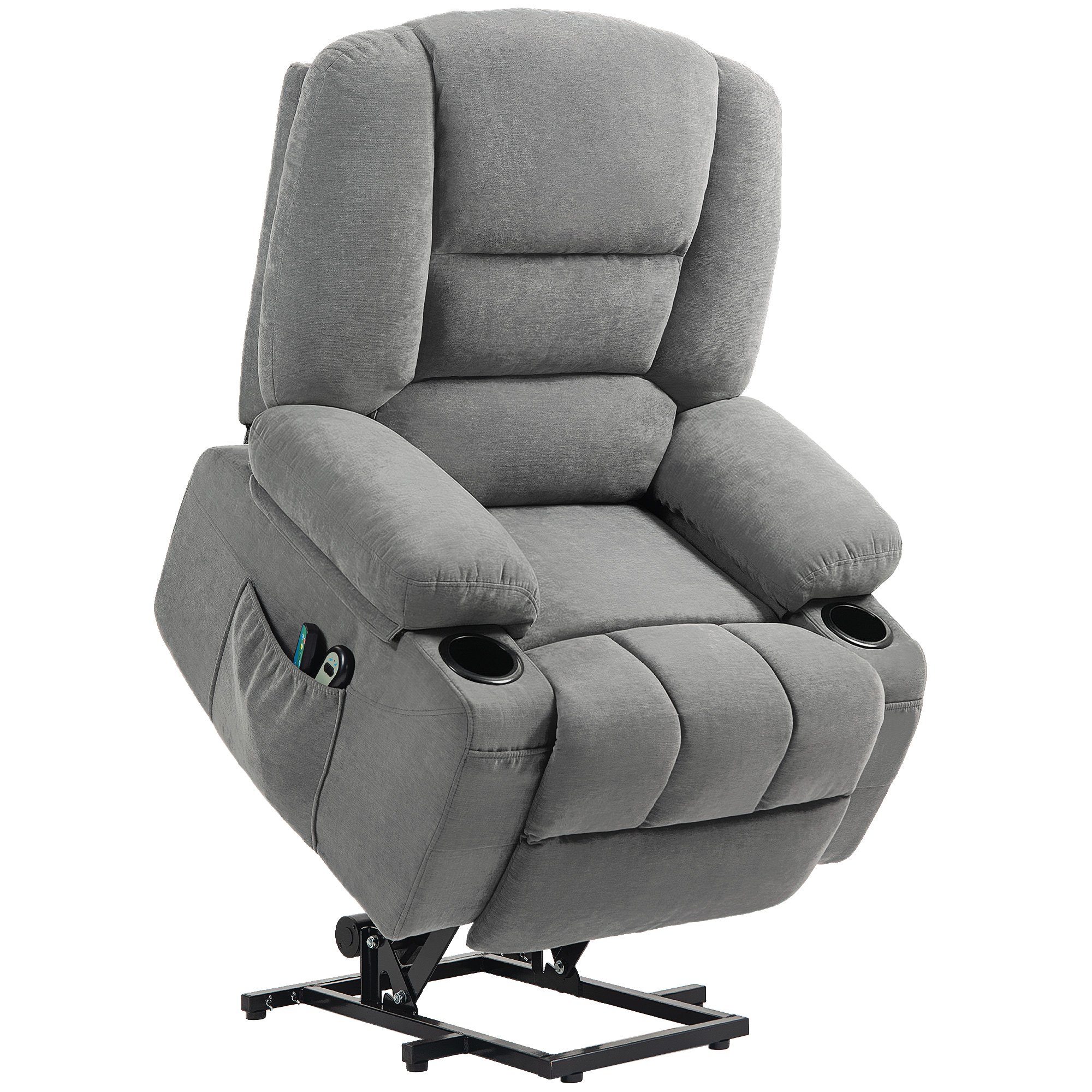 Fauteuil releveur multifonctionnel Polyester, HOMCOM