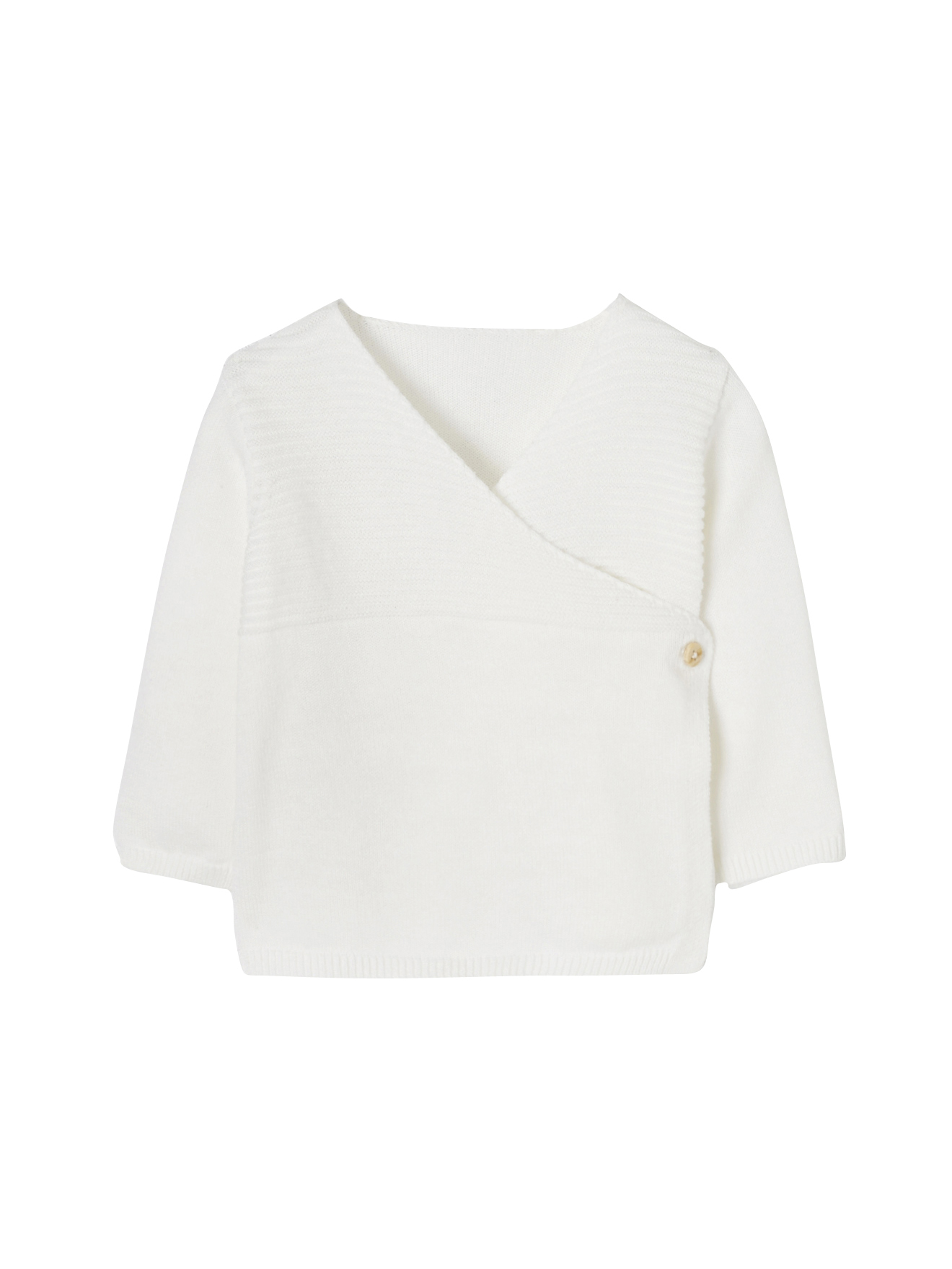 Brassière bébé naissance en tricot de coton bio, VERTBAUDET