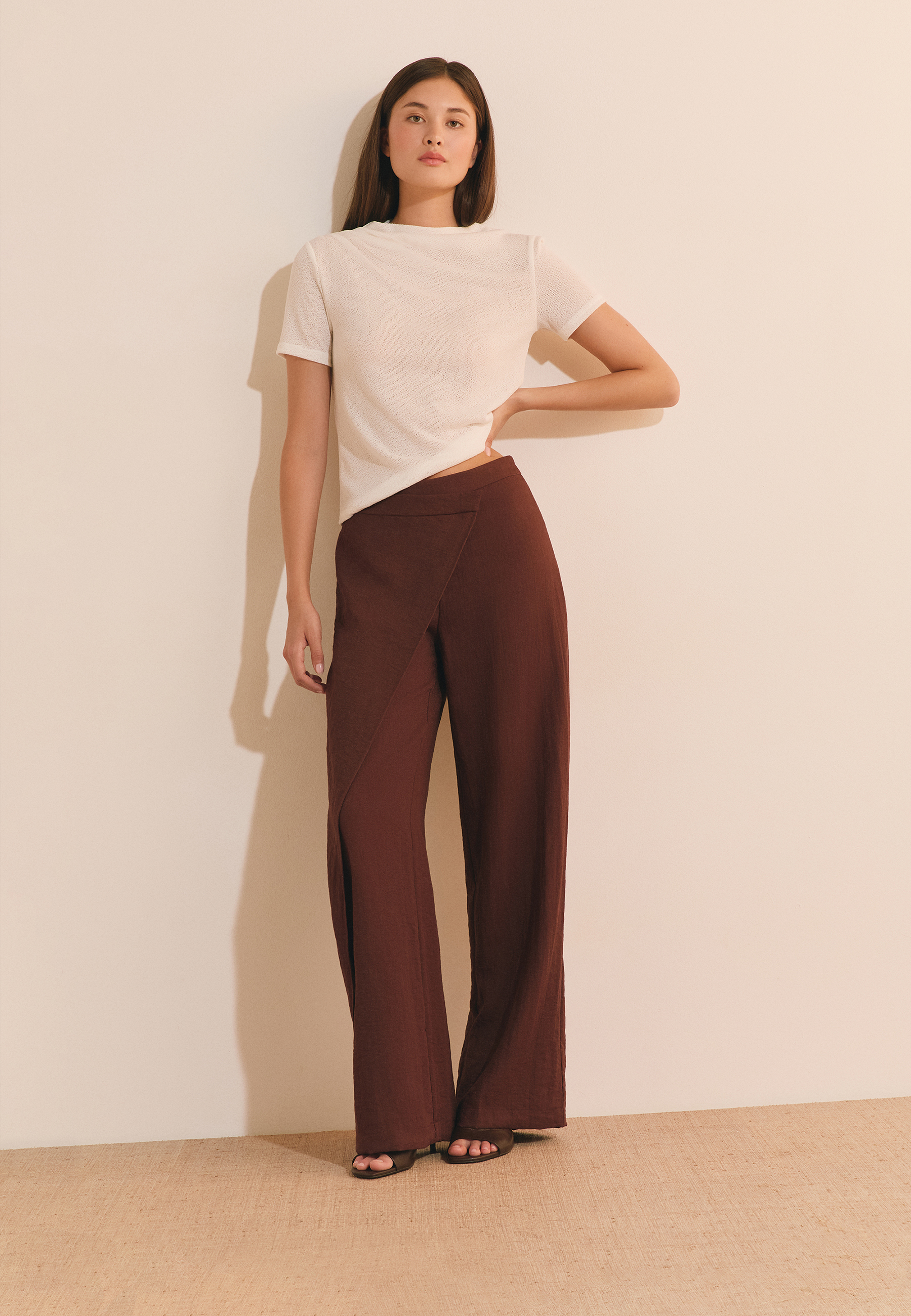 Pantalon large asymétrique PRISCA, ETAM