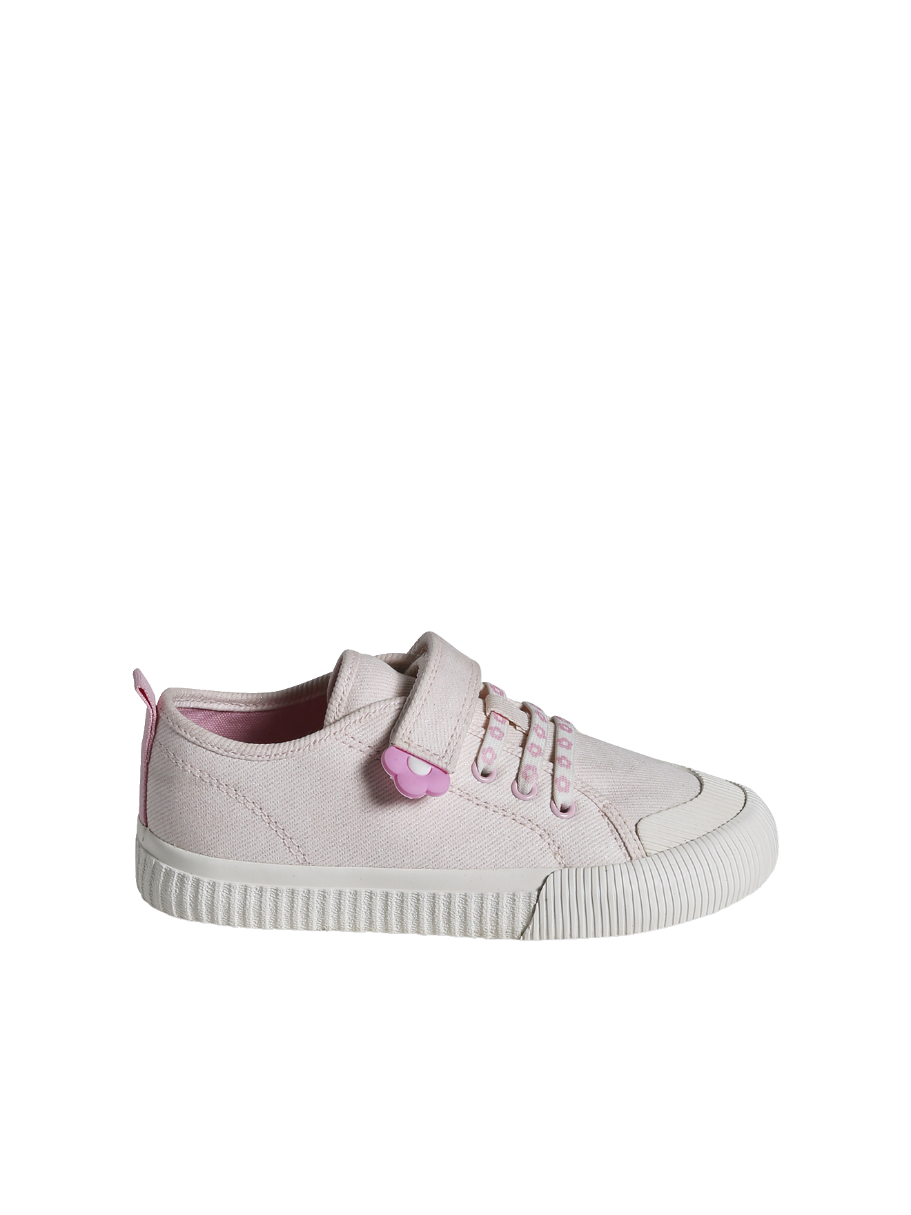 Baskets toile lacets élastiqués collection maternelle, VERTBAUDET