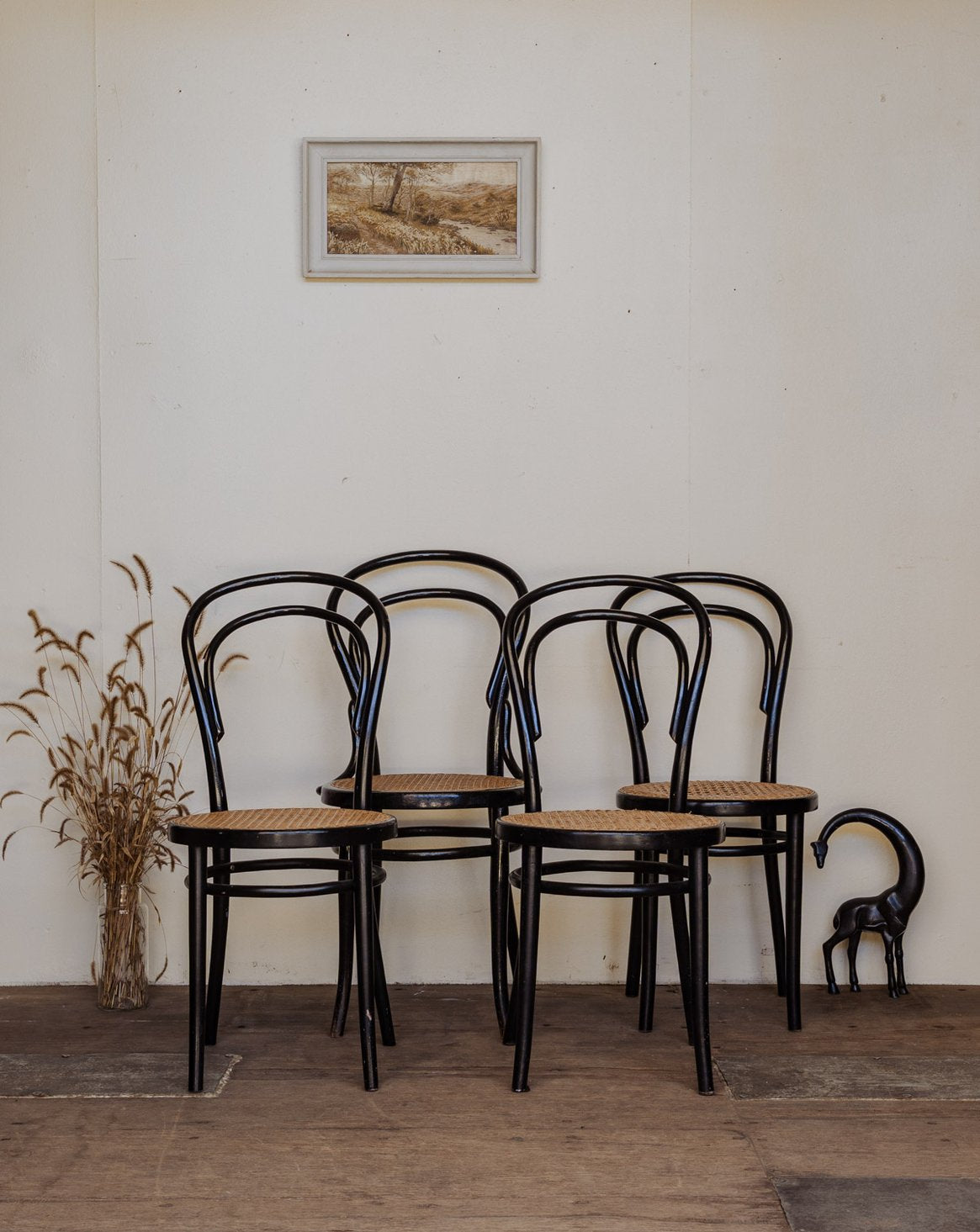 Lot de 4 chaises bistrot Alma N°1363 - Bon état, DEBONGOUT