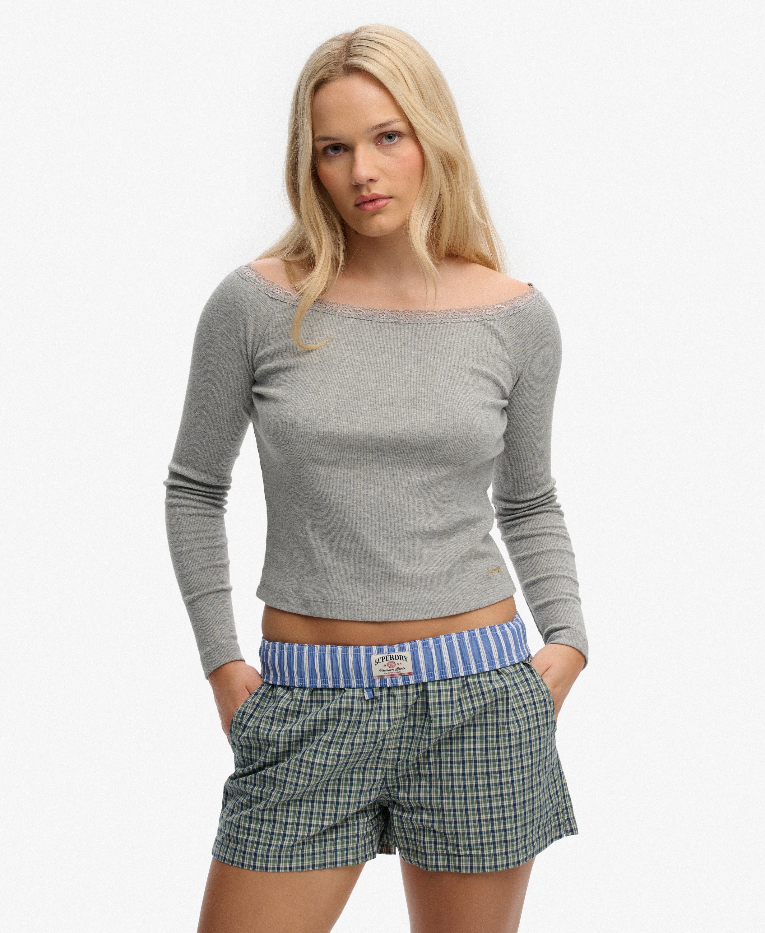 Top Manches Longues Athletic Essentials Dentelle, SUPERDRY