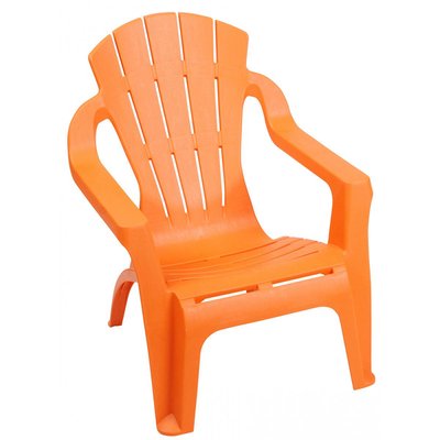 Chaise de Jardin pour Enfant Lounge Plastique Orange WADIGA