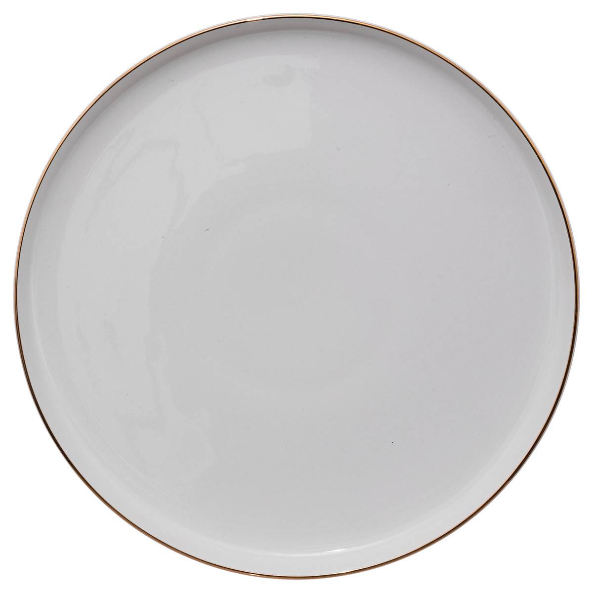 Lot de 6 assiettes plates en céramique SUBLIMA, SECRET DE GOURMET