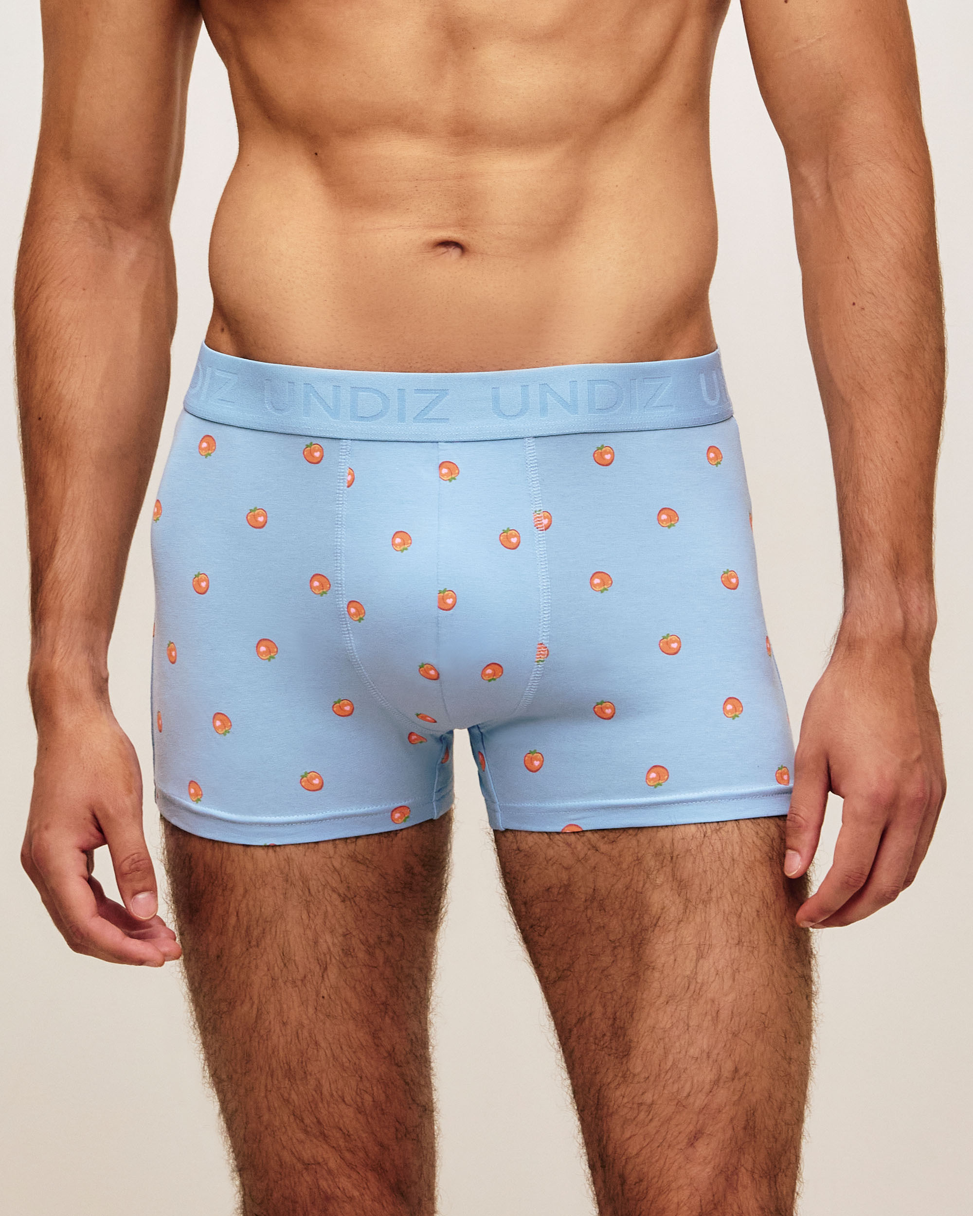 Boxer en coton imprimé pêches REPEATIZ PEACH, UNDIZ