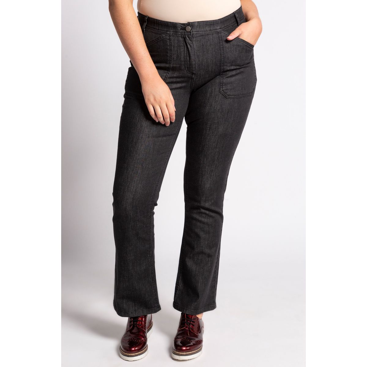 Pantalon flare grande online taille