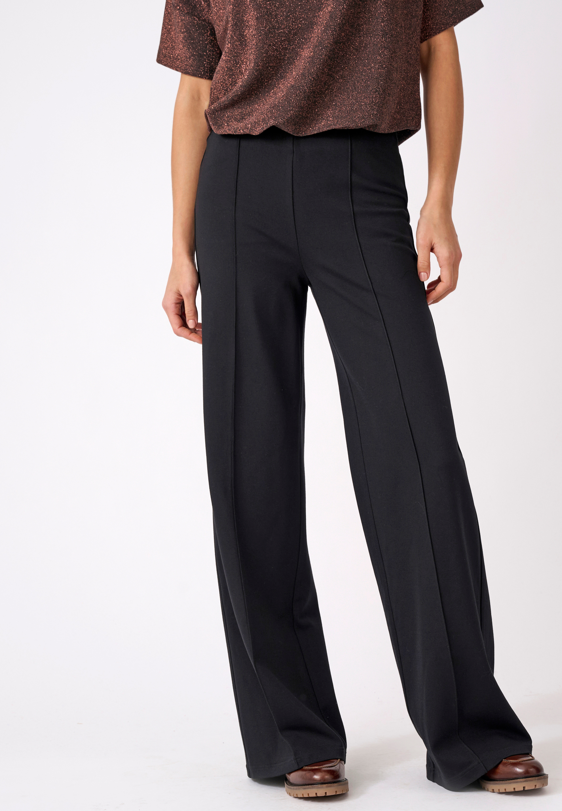 Pantalon large maille milano Perfect Fit, DAMART