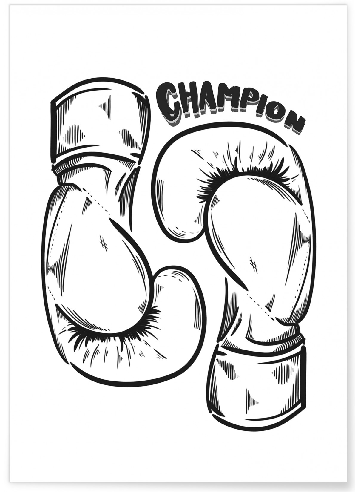 Affiche Boxe Champion, L'AFFICHERIE