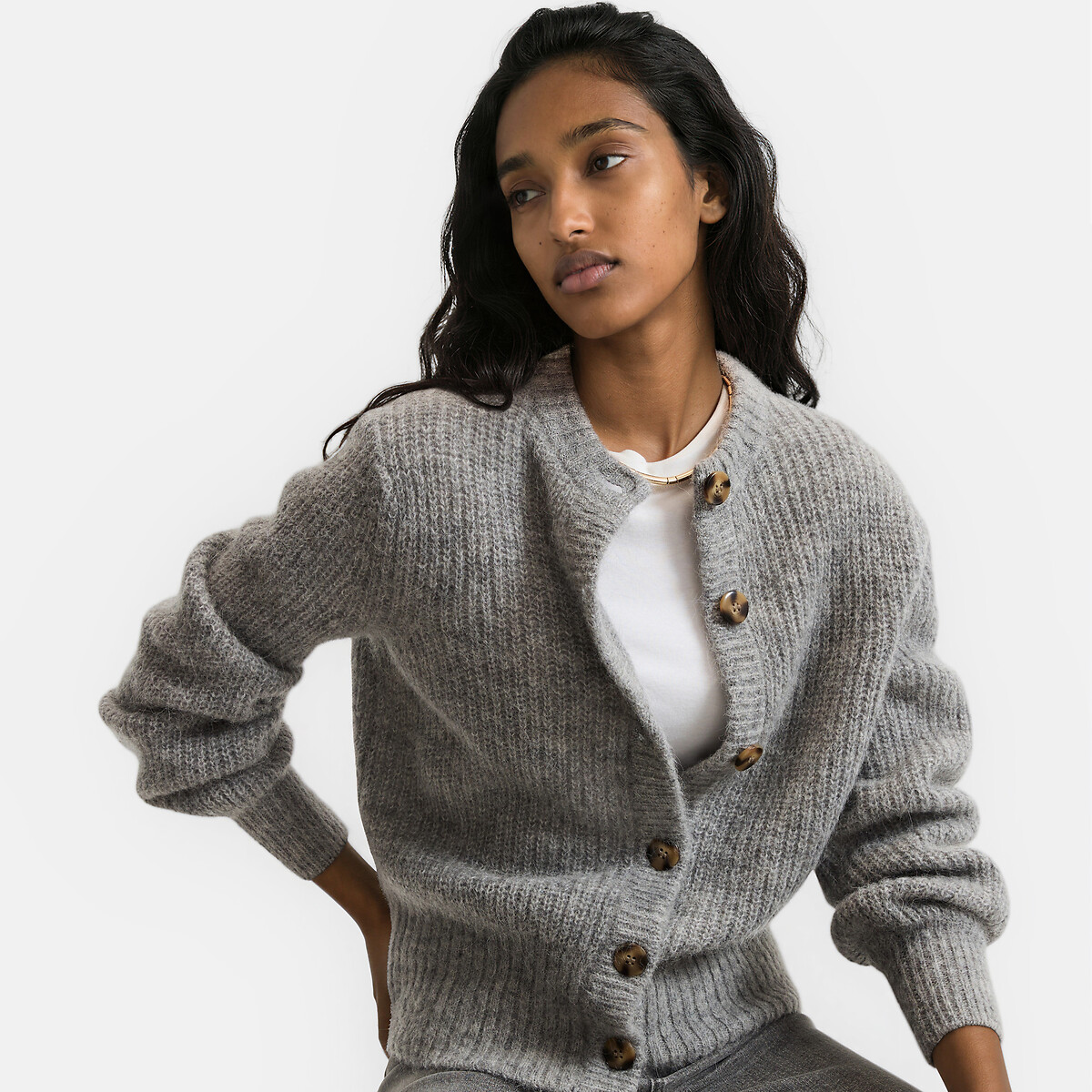 Signatures ambroise alpaca mix cardigan La Redoute Collections