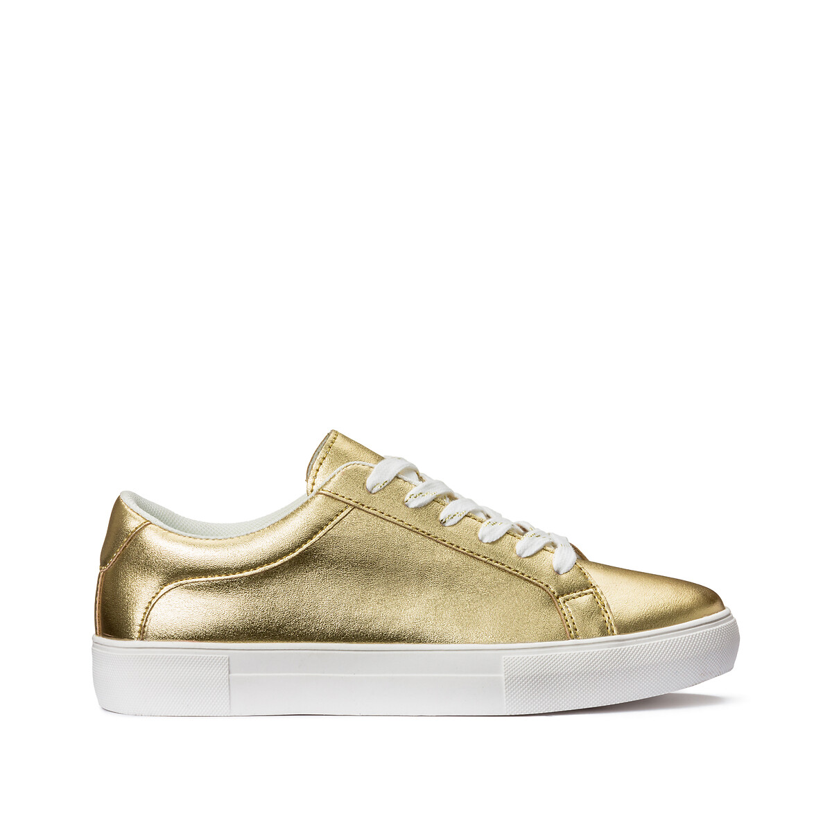 Wide Fit Metallic Trainers
