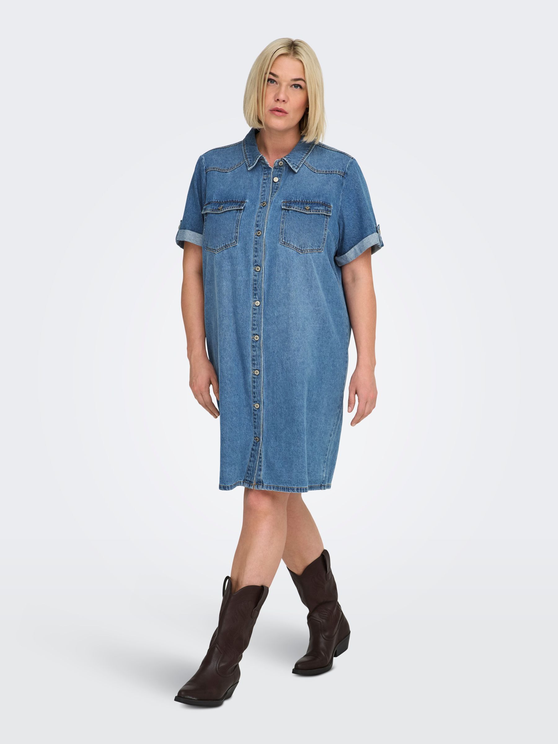 Robe En Denim, ONLY CARMAKOMA