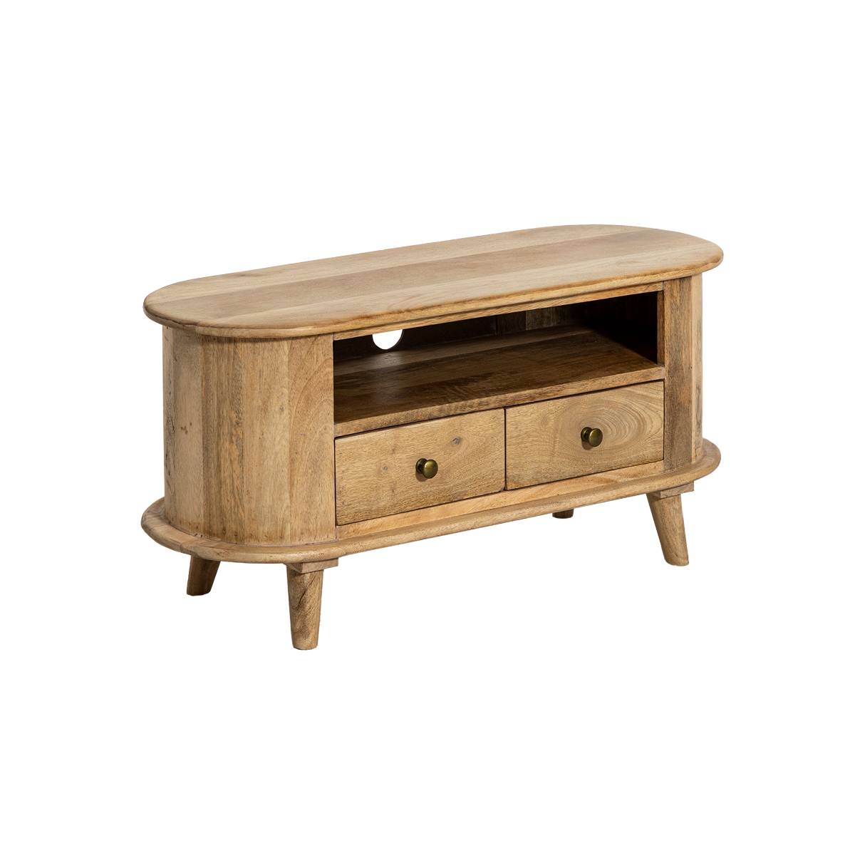 Meuble TV en bois de manguier MAEVA, MADE IN MEUBLES